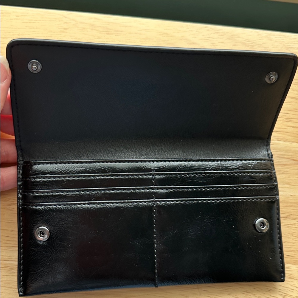 DKNY Black Leather Clutch - Picture 3 of 3